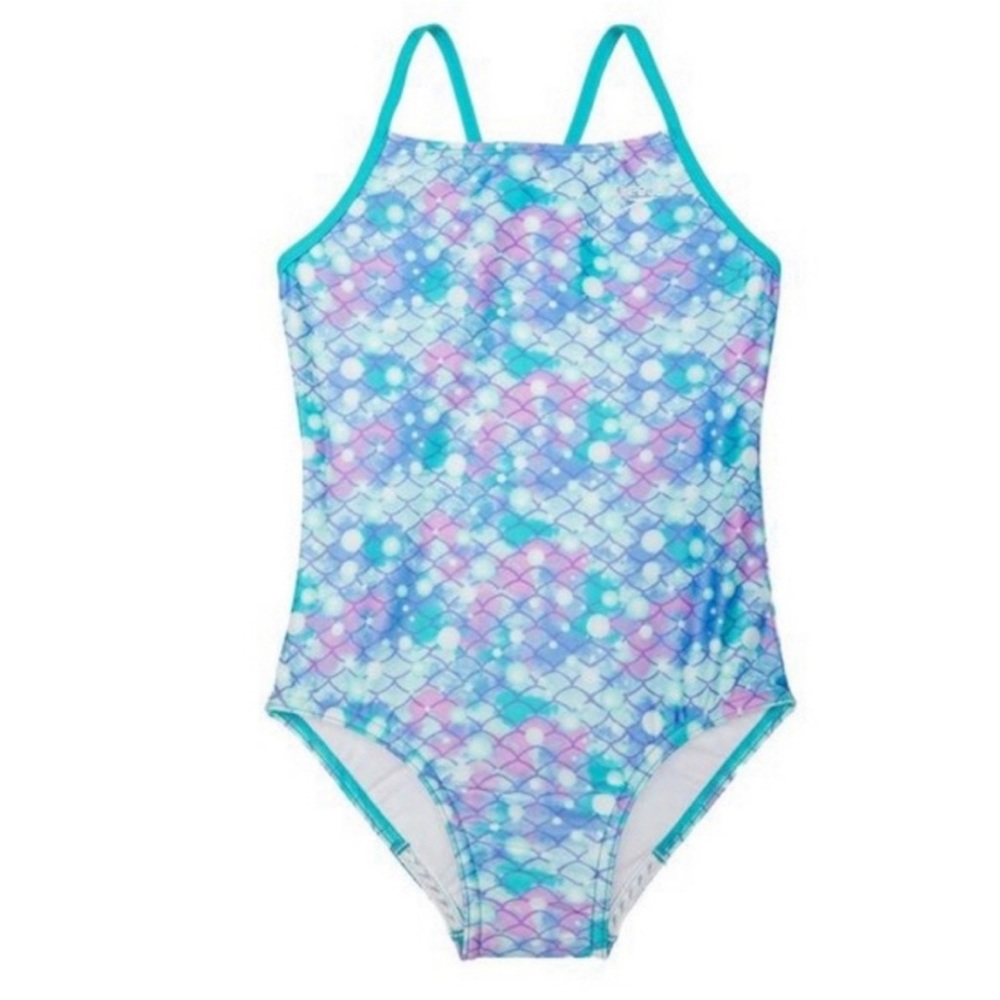 Speedo Mermaid Scale One Piece Swimsuit Girl’s XL